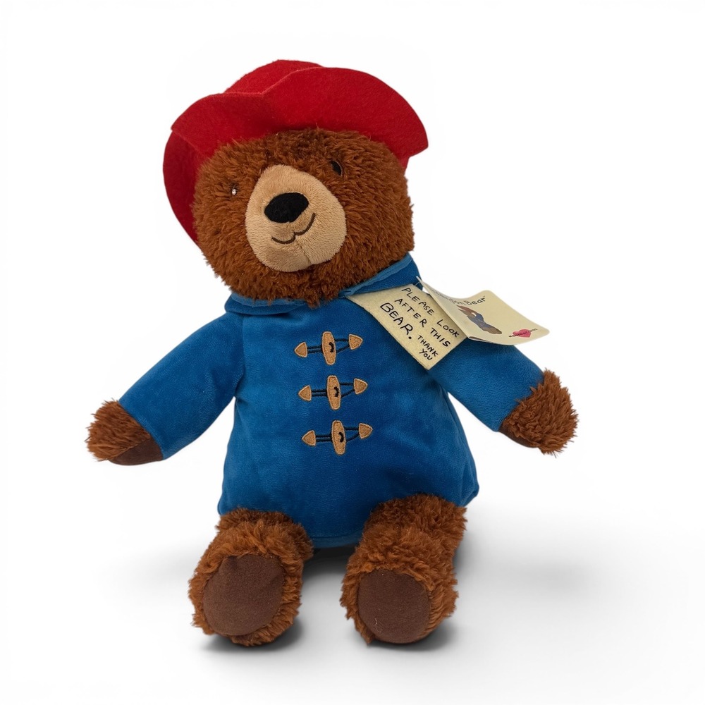 Kohl's Cares Paddington Bear 13" Plush Stuffed Animal Red Hat Blue Coat w/ Tag